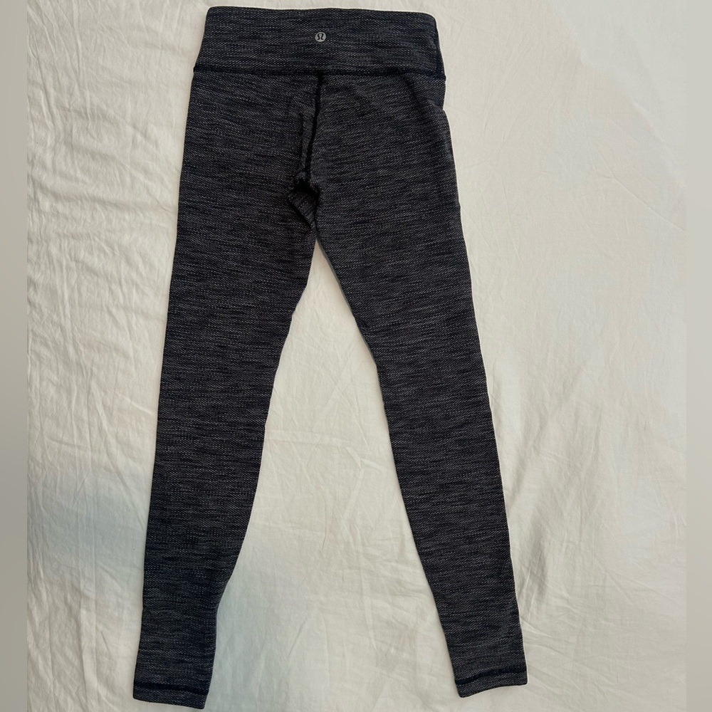 Lululemon Womens Wunder Under Leggings Size 2 in Coco Pique 28”